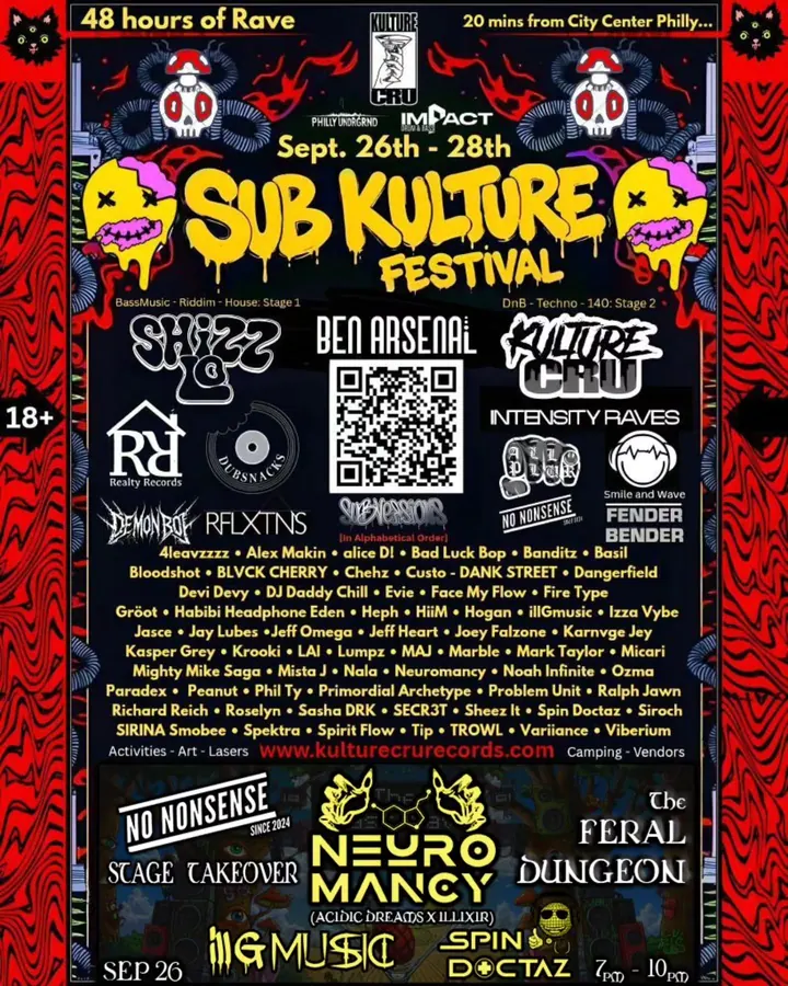 Sub Kulture Festival Takeover flyer
